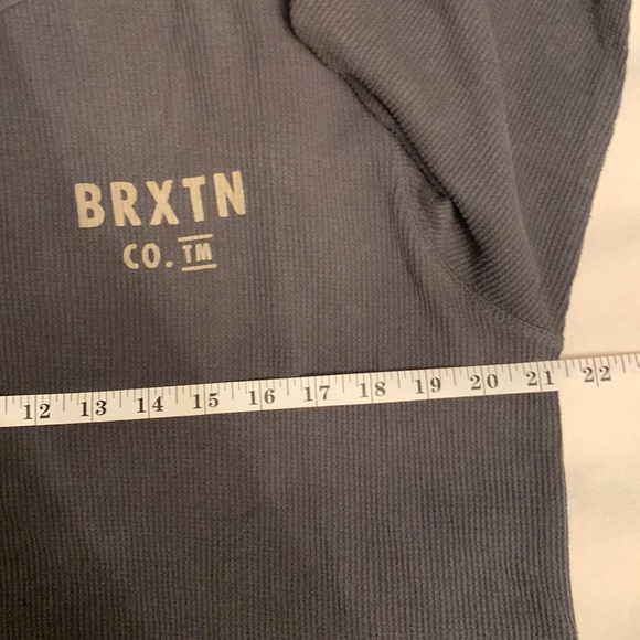 Brixton size XL mens thermal waffle knit long sleeve tshirt Brxtn service co - Picture 5 of 9